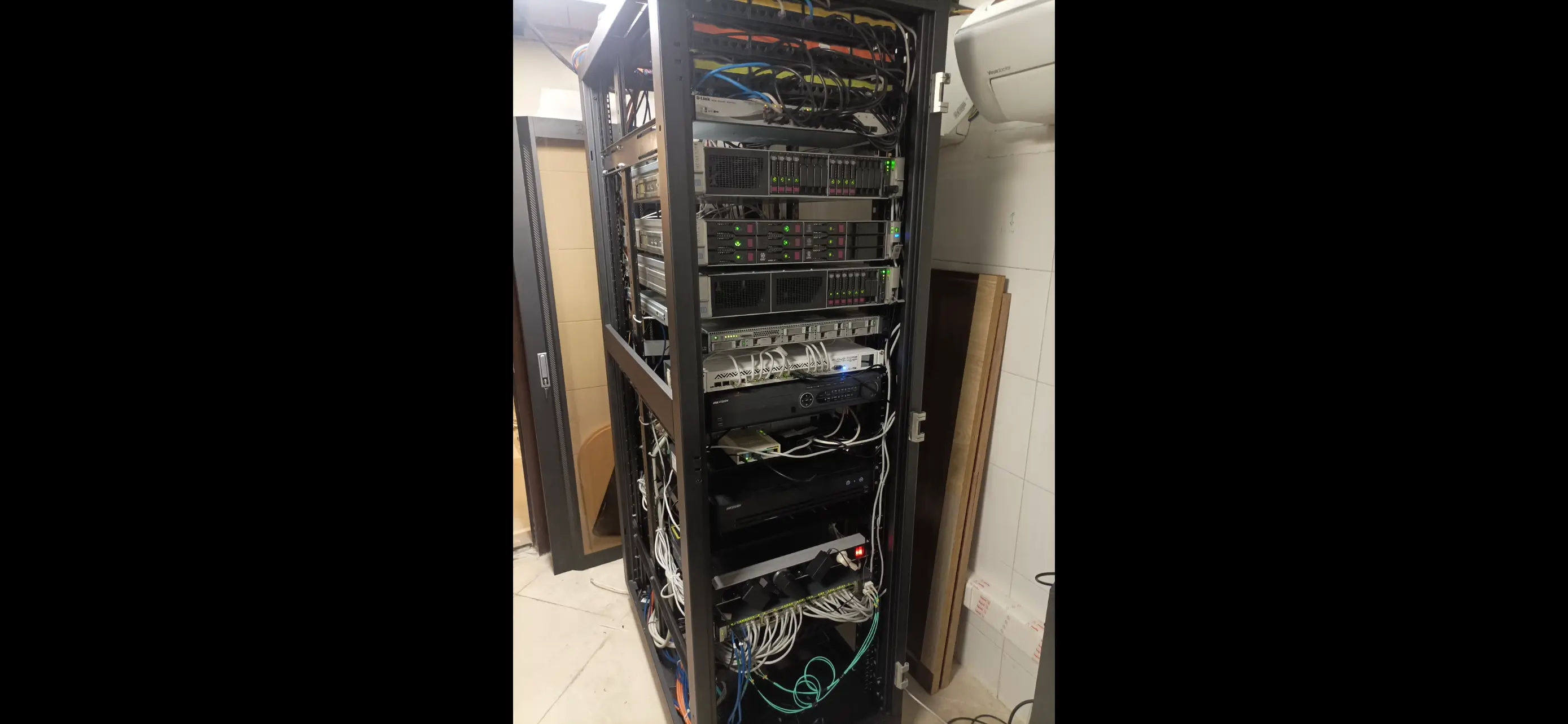 Server rack cable management project